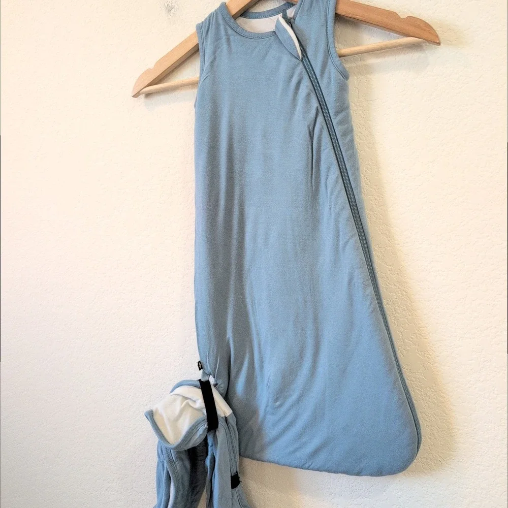 Kyte Baby Bamboo Sleep Sack 1.0 TOG XS Slate Blue Sleeveless Wearable Blanket